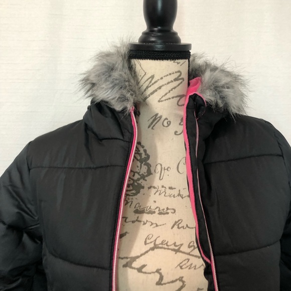 R 1881 Girls Jacket X- Large Black Pink - Picture 4 of 12